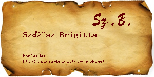 Szász Brigitta névjegykártya