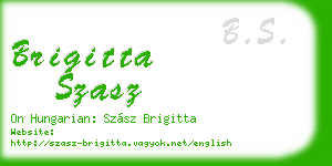 brigitta szasz business card
